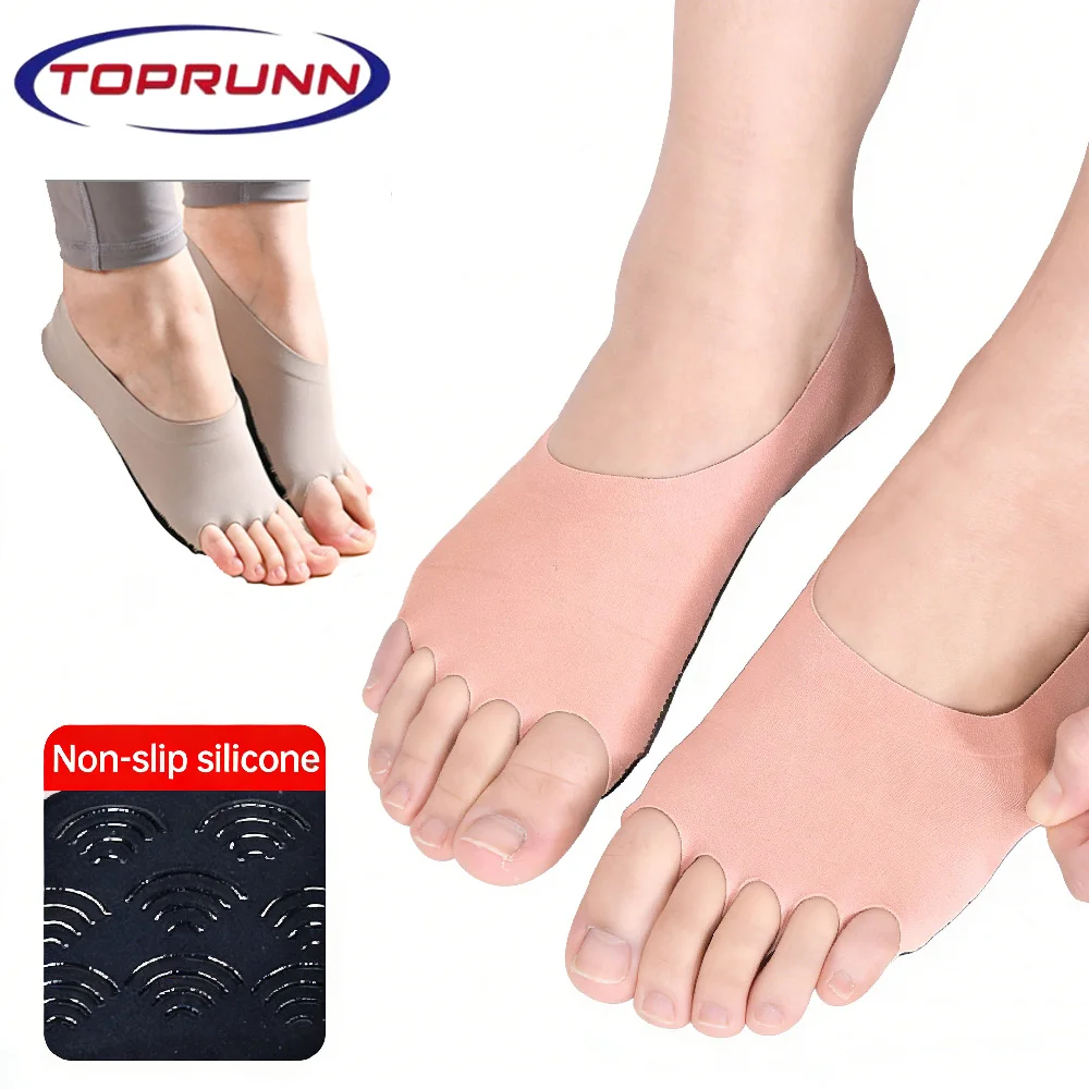 Grip Sock Yoga - 1Pair Toeless Yoga Socks for Women,Pilates