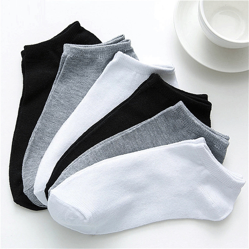 10 Pairs Bulk Black & White No - Ankle Sock Low Cut ulasan dan harga