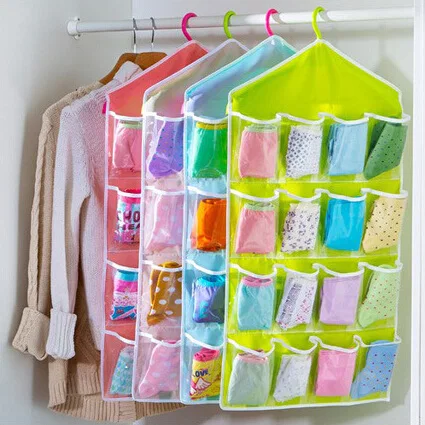 Hot 16Pockets WardrobePockets  - Sock Organizer Tray ulasan dan harga