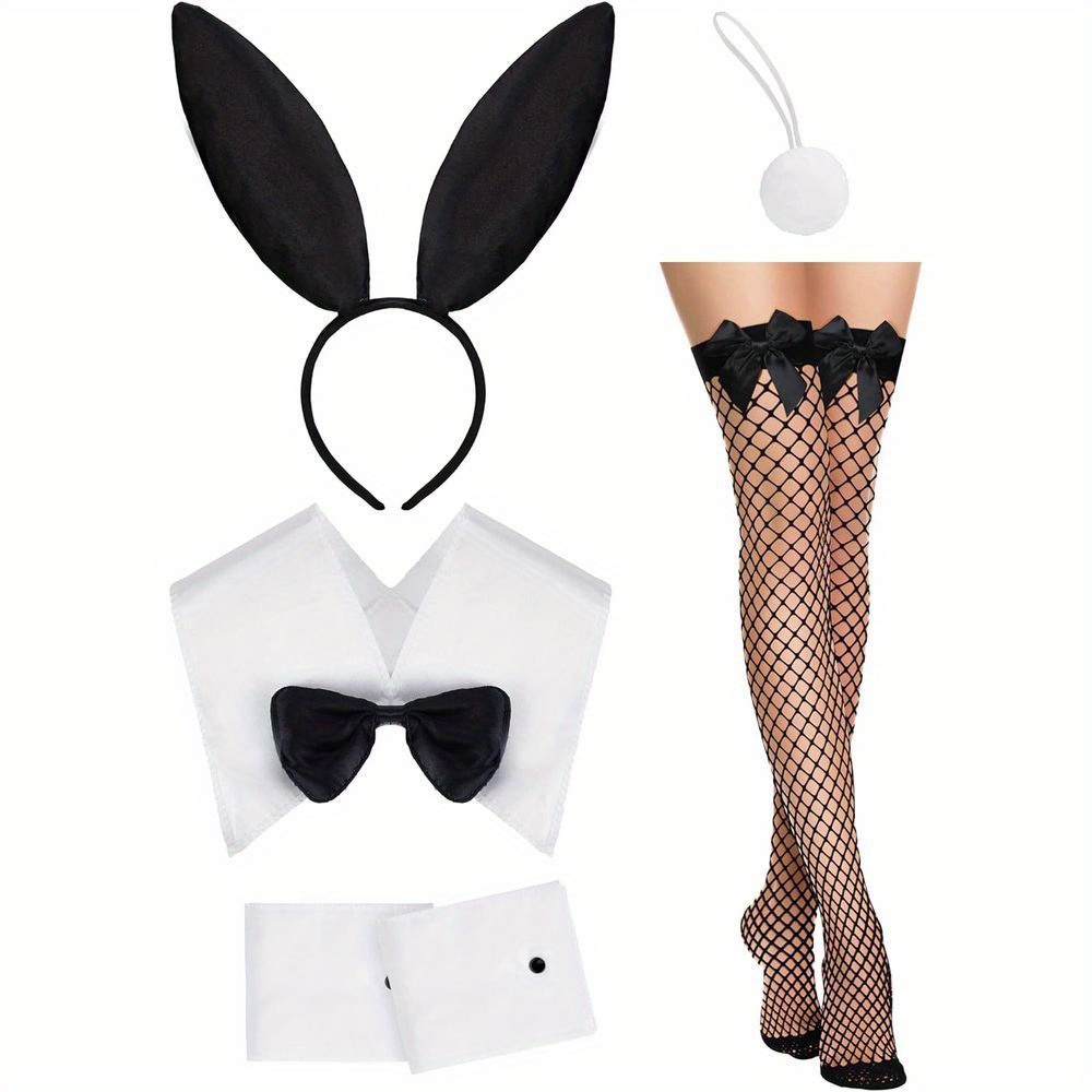 WomenCostume Set Black Bunny E - Fishnet Stocking Women ulasan dan harga