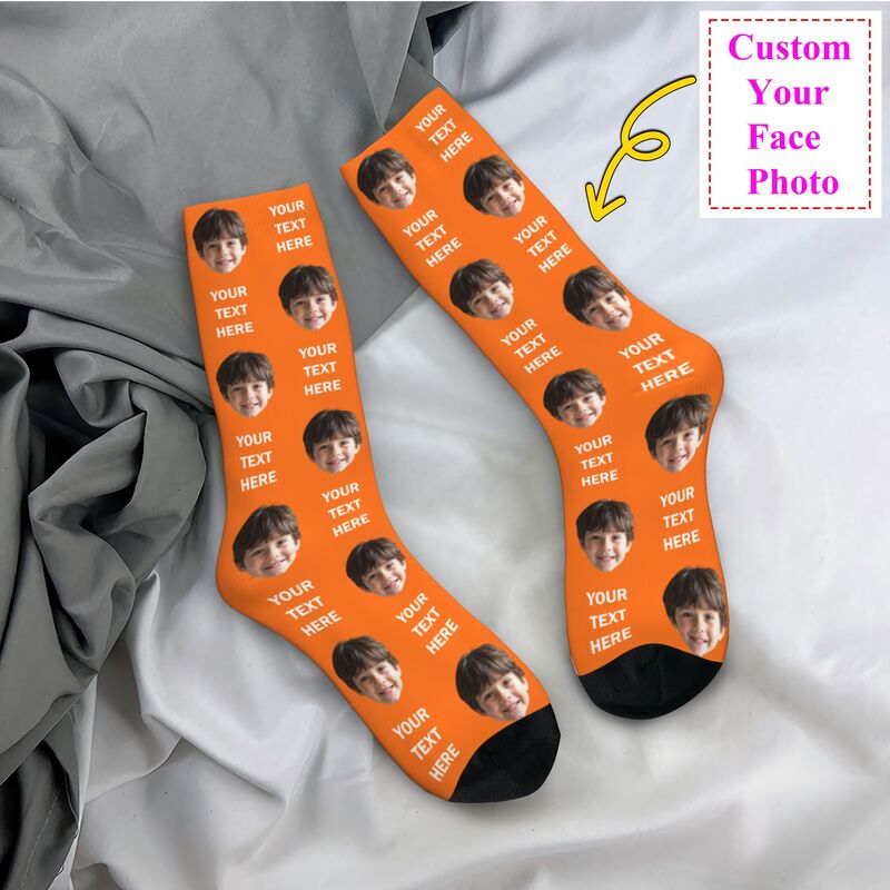 Personalized Photo Text Custom - Dress Sock Men ulasan dan harga