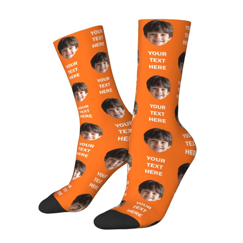 Personalized Photo Text Custom - Dress Sock Men ulasan dan harga