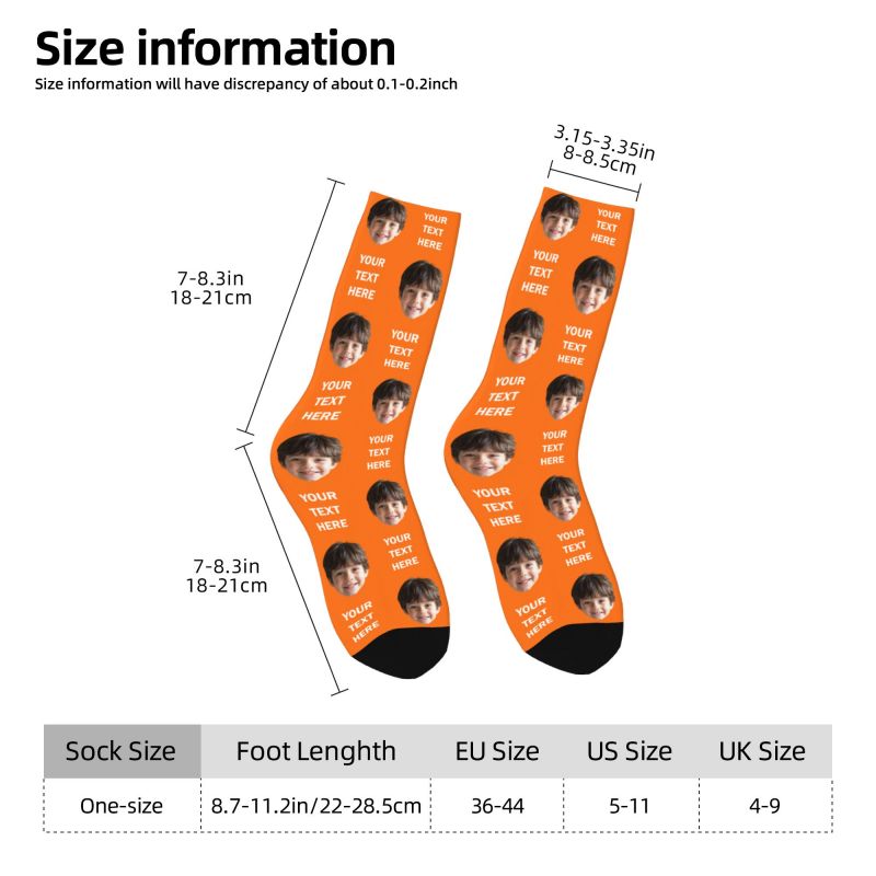 Personalized Photo Text Custom - Dress Sock Men ulasan dan harga