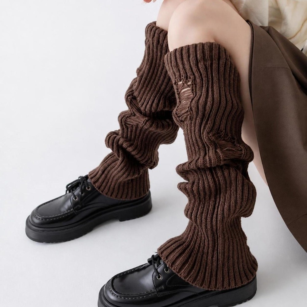 Warm Knit Leg Warmers Stretch  - Boot Sock Slouchy ulasan dan harga