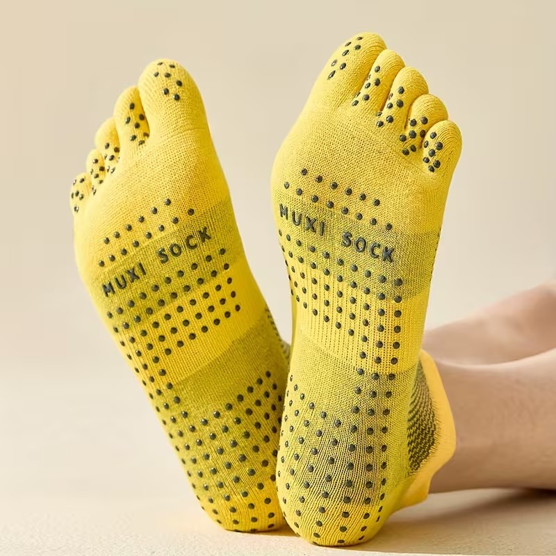 Men's 3-Pair Toe Socks Anti-Sl - Grip Sock Yoga ulasan dan harga