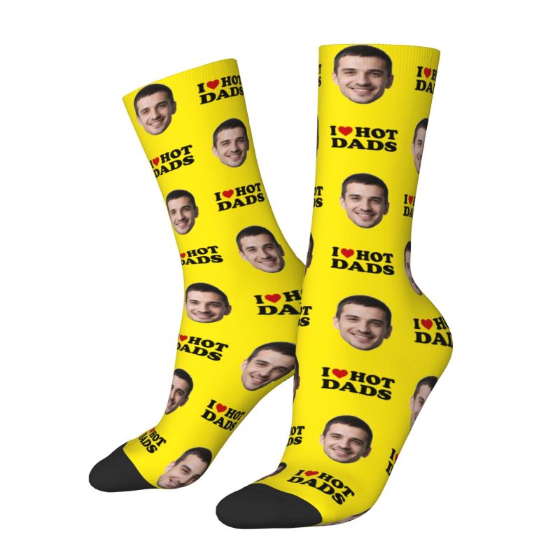 I Love Hot Dads Custom Dress S - Dress Sock Men ulasan dan harga