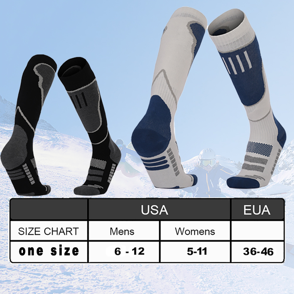 2 Pairs Ski Socks, Cold Weathe - Thermal Sock Winter ulasan dan harga