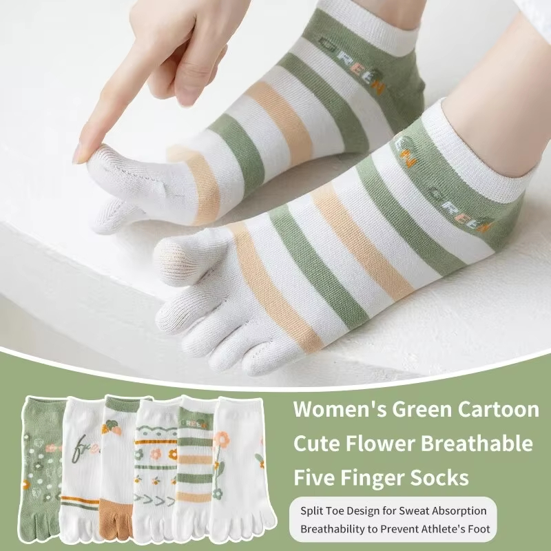 3 Pairs of Women's Spring and  - Toe Sock Split ulasan dan harga