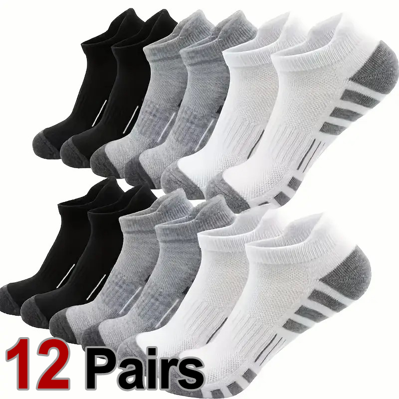 12 Pairs Men Breathable Sports - Ankle Brace Sock ulasan dan harga