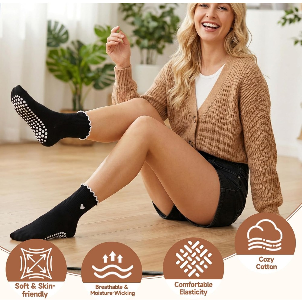 Stylish Yoga Socks with Non-Sl - Grip Sock Yoga ulasan dan harga
