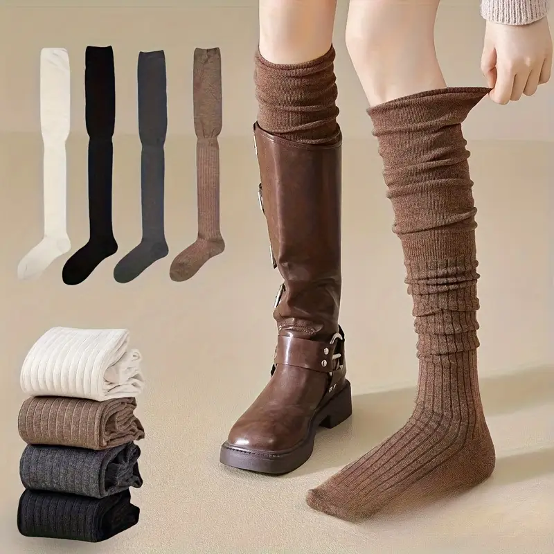1-10Pairs Women’s Over-the-Kne - Boot Sock Slouchy ulasan dan harga