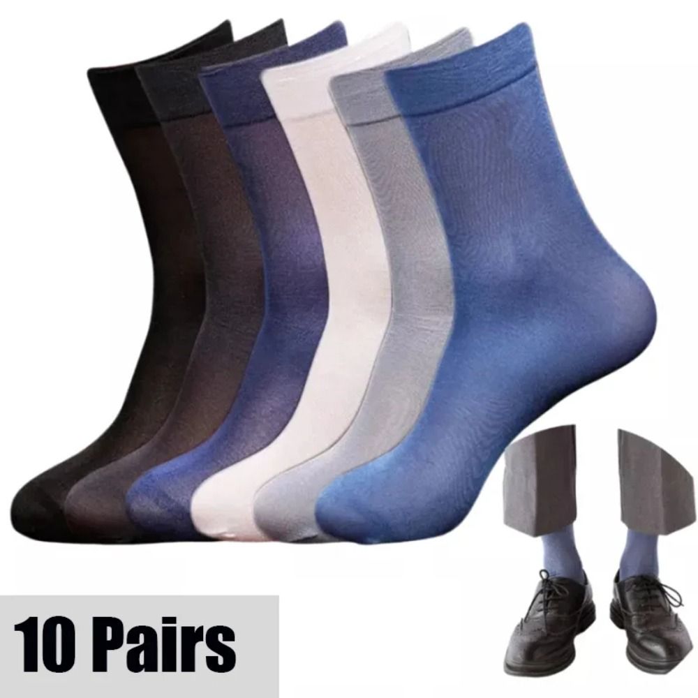 10pairs New Breathable Men Ice - Silk Sock Bamboo ulasan dan harga