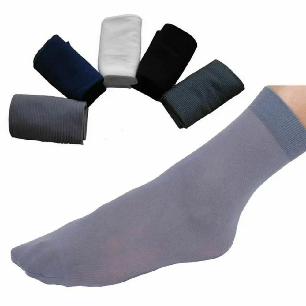 10pairs Men Ice Silk Socks Sum - Silk Sock Bamboo ulasan dan harga