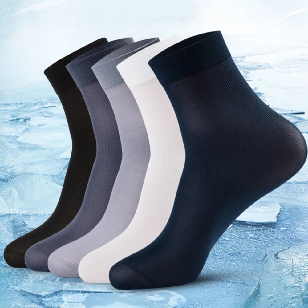 10pairs Men Ice Silk Socks Sum - Silk Sock Bamboo ulasan dan harga
