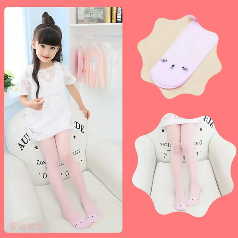 Sweet Cat Printed Girls Pantyh - Tights Pantyhose Sheer ulasan dan harga