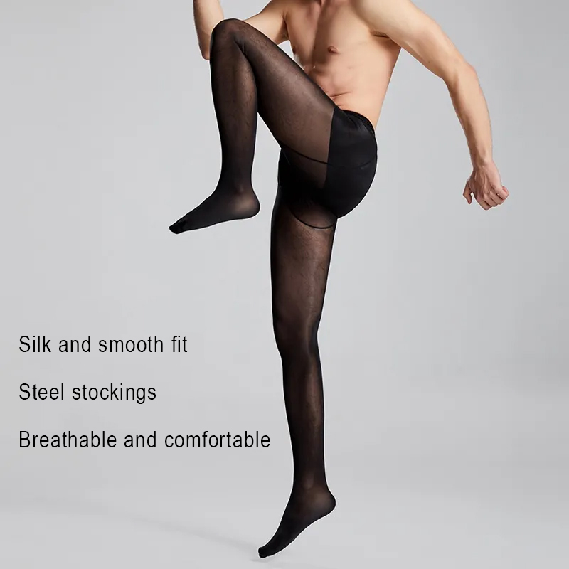 Plus Size Men Sexy Sheer Black - Tights Pantyhose Sheer ulasan dan harga