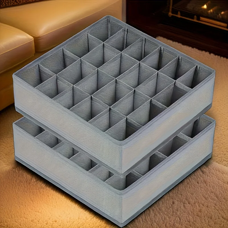 24-Compartment Fabric Drawer O - Sock Organizer Tray ulasan dan harga