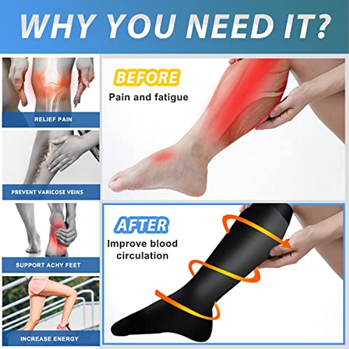 7 Pair Compression Socks Women - Compression Sock Medical ulasan dan harga