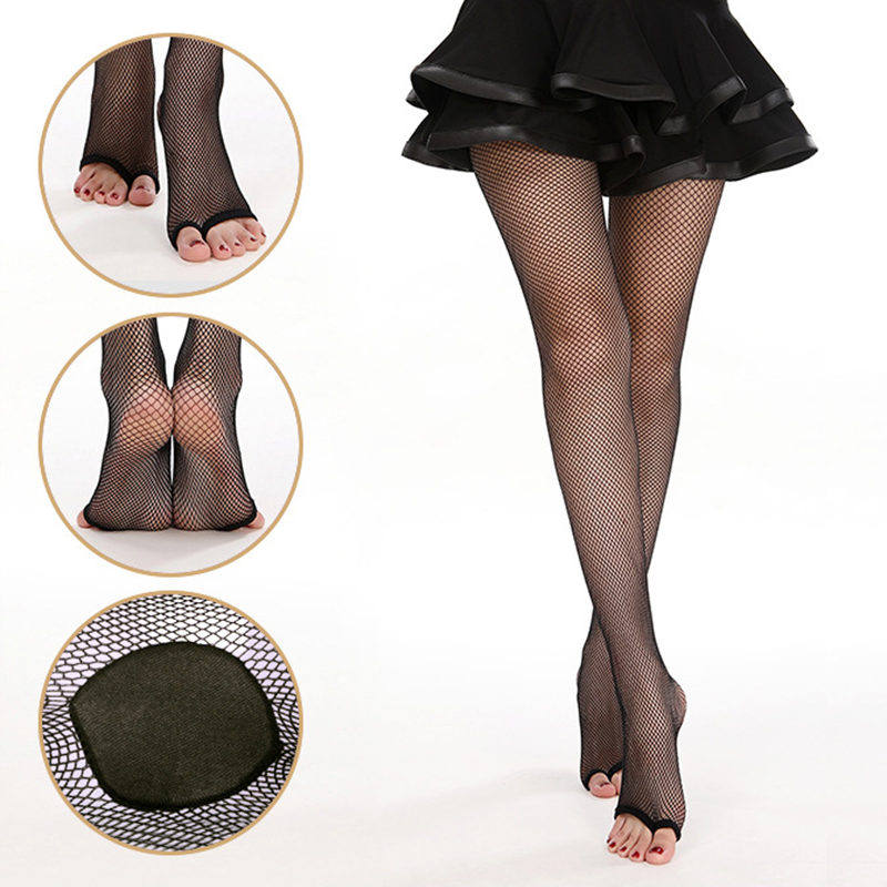 Sexy Peep Toe Latin Fishnet Ti - Fishnet Stocking Women ulasan dan harga