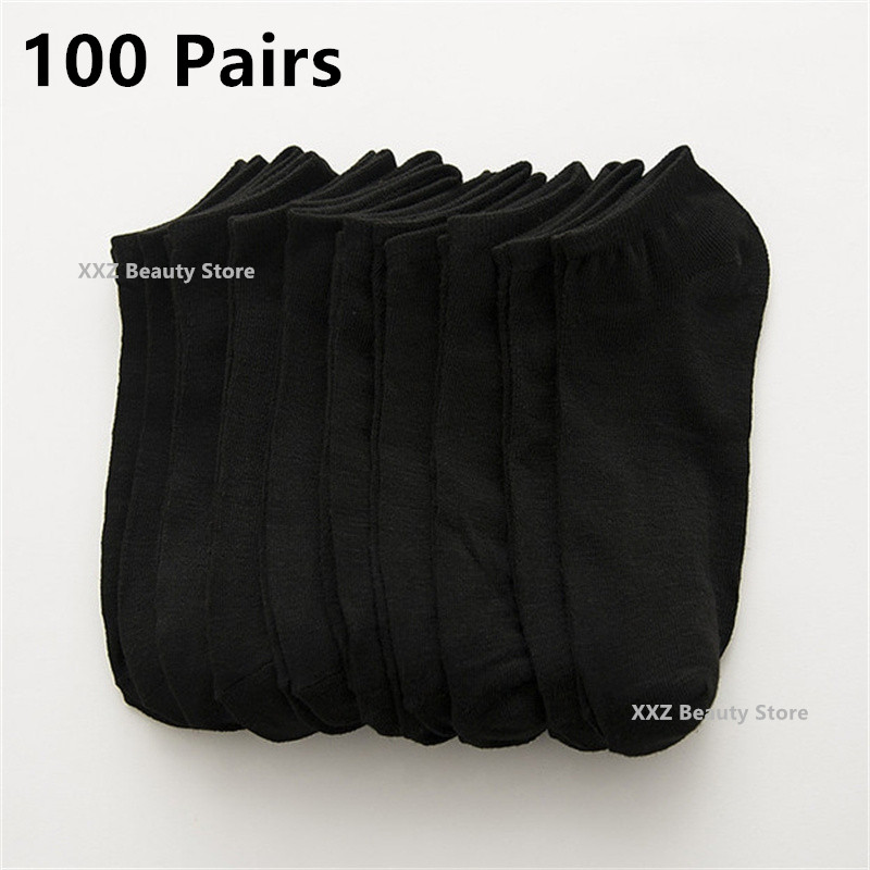 Wholesale 50/100 Pairs Invisib - Ankle Sock Low Cut ulasan dan harga