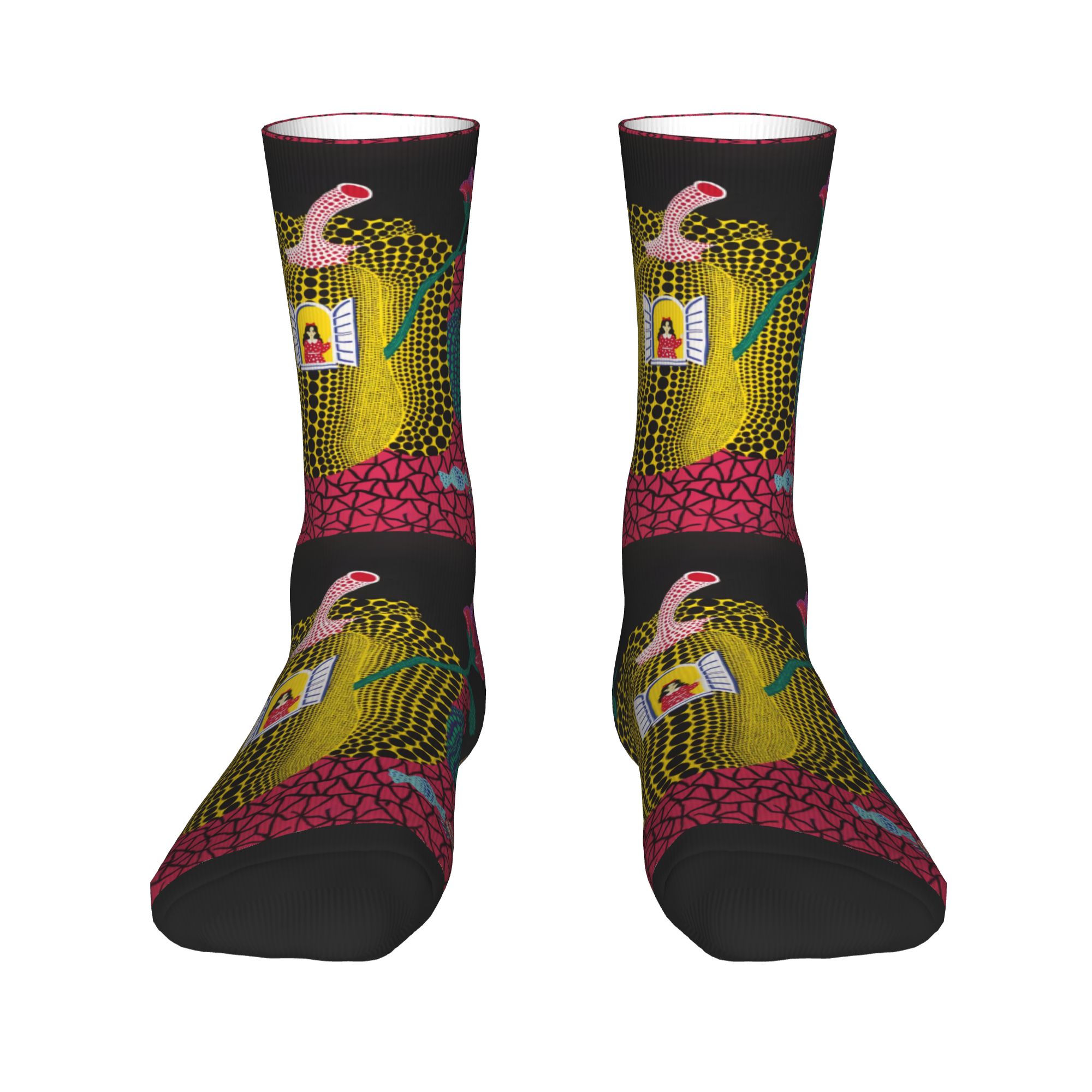 Custom Yayoi Kusama Abstract P - Dress Sock Men ulasan dan harga