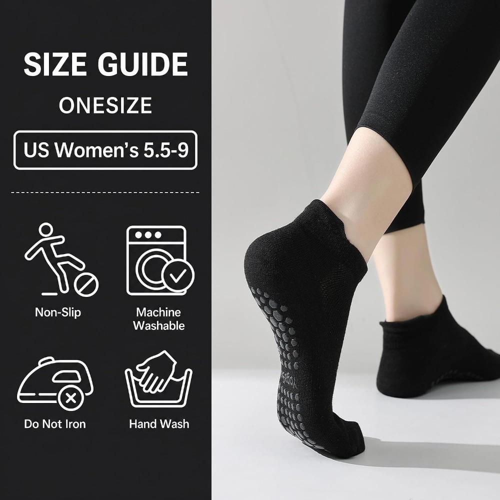 Non-Slip Grip Socks for Women: - Grip Sock Yoga ulasan dan harga
