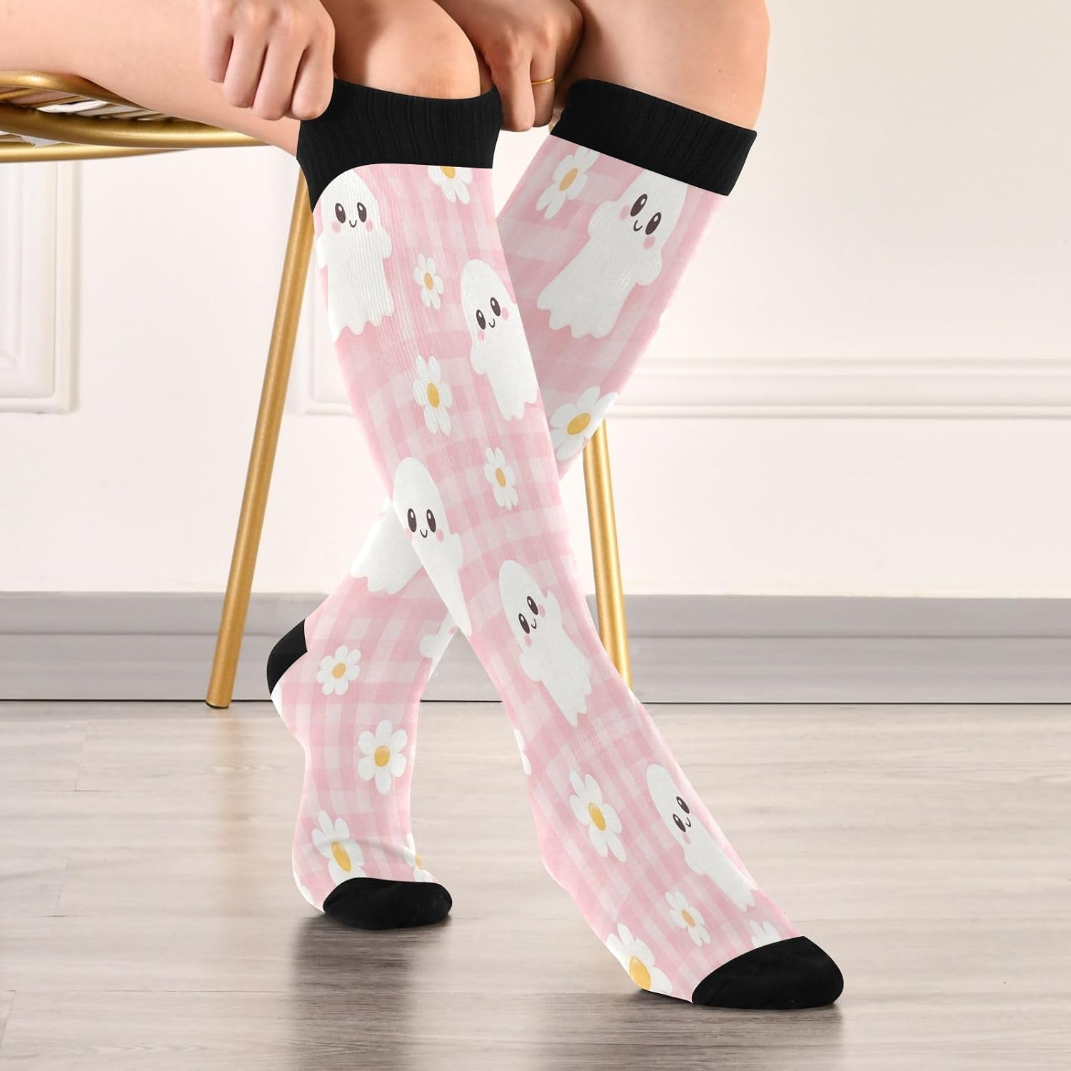 Happy Halloween Compression So - Knee High Sock Women ulasan dan harga