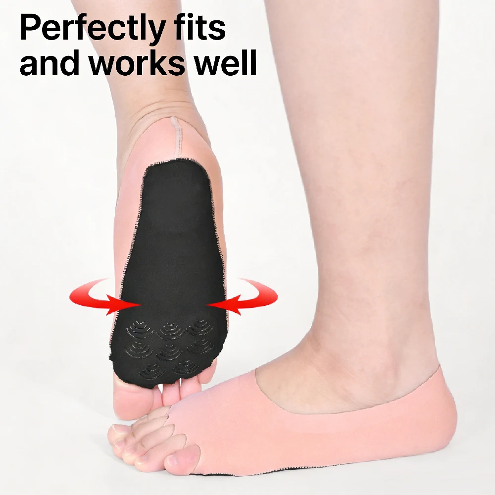 1Pair Toeless Yoga Socks for W - Grip Sock Yoga ulasan dan harga