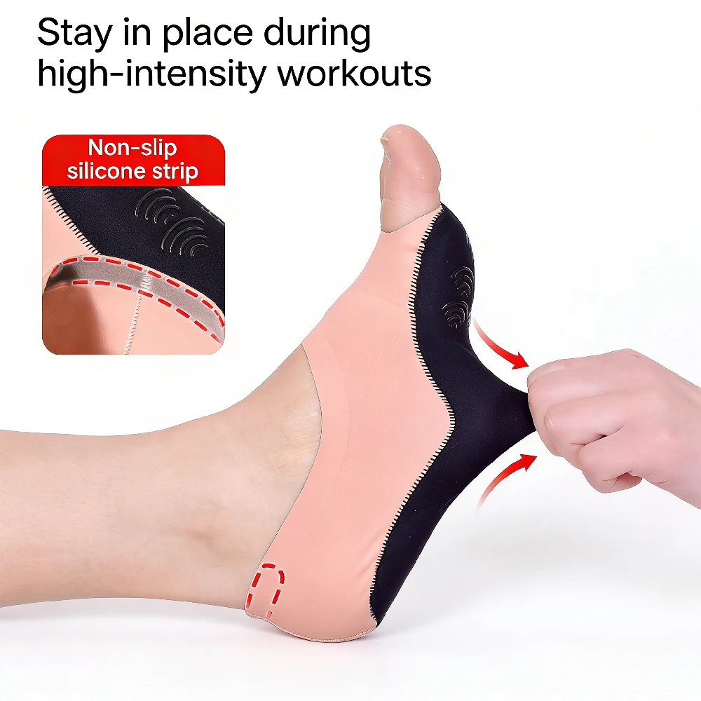 1Pair Toeless Yoga Socks for W - Grip Sock Yoga ulasan dan harga