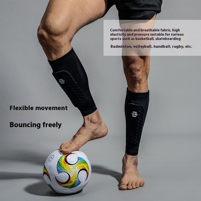 Thickened Soccer Shin Guards C - Compression Sleeve Calf ulasan dan harga