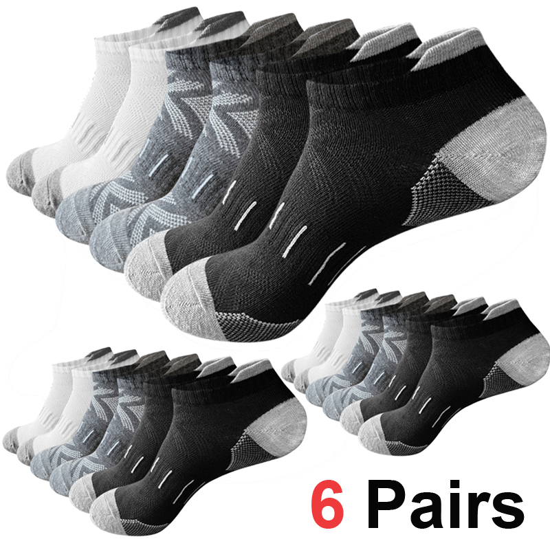 6/12 Pairs Cushioned Athletic  - Ankle Sock Low Cut ulasan dan harga