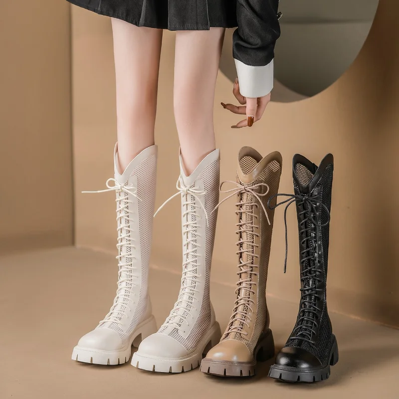 Women Summer Knee-high Mesh Hi - Knee High Sock Women ulasan dan harga