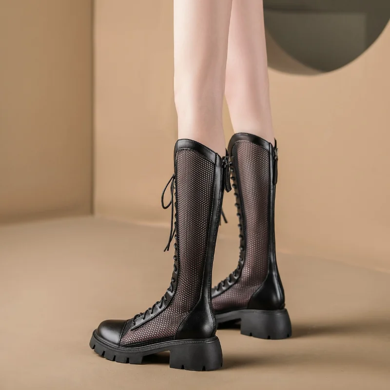 Women Summer Knee-high Mesh Hi - Knee High Sock Women ulasan dan harga