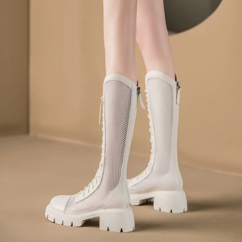 Women Summer Knee-high Mesh Hi - Knee High Sock Women ulasan dan harga