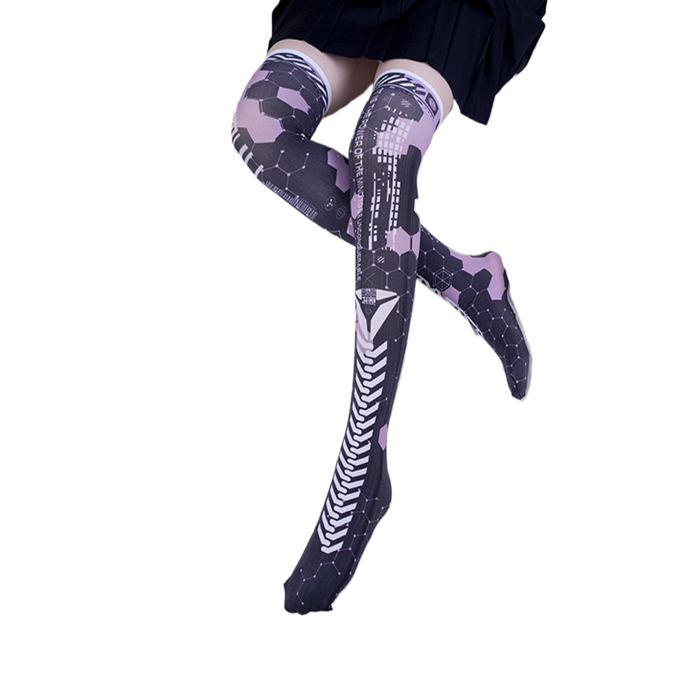 Anime Game Robot AI Mech Stock - Knee High Sock Women ulasan dan harga