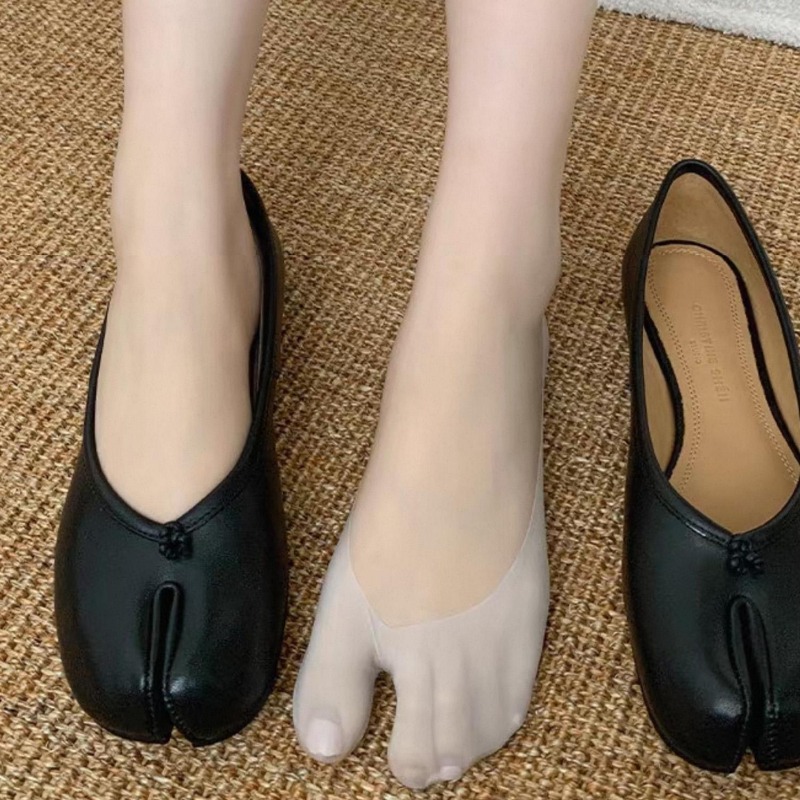 1/5pairs Women Ice Silk Tabi S - Toe Sock Split ulasan dan harga