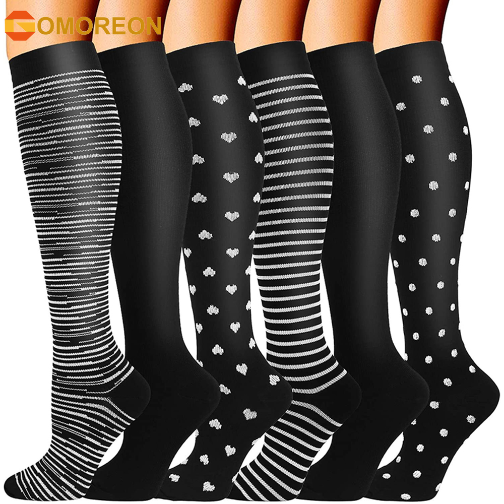 GOMOREON 6Pairs Compression So - Compression Sock Medical ulasan dan harga