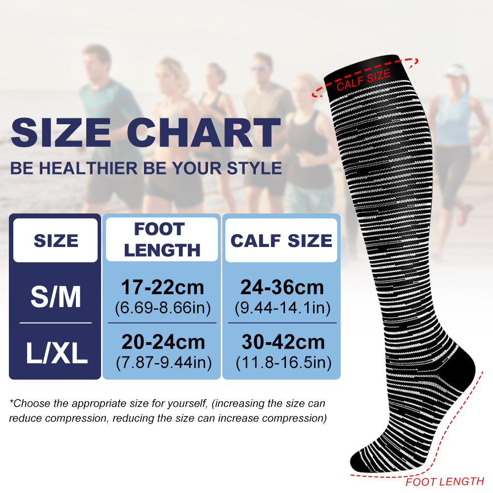 GOMOREON 6Pairs Compression So - Compression Sock Medical ulasan dan harga