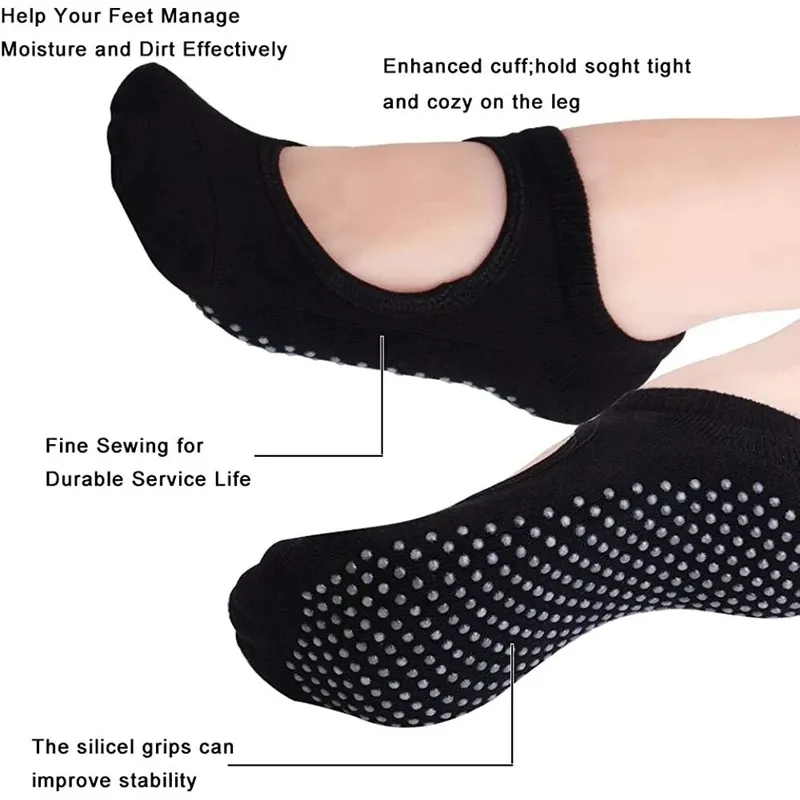 Backless Non-slip Fitness Yoga - Grip Sock Yoga ulasan dan harga