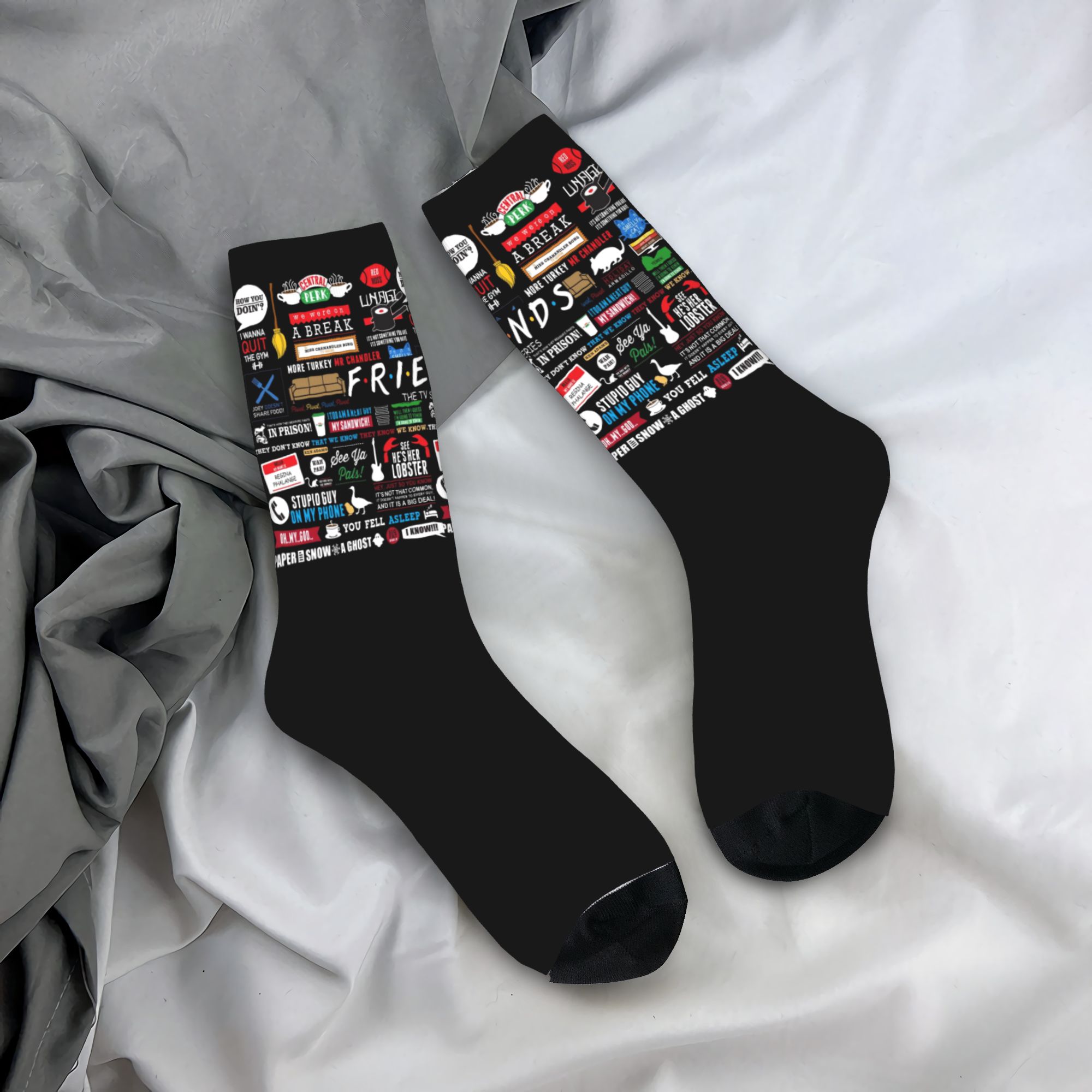 Custom Cute Funny TV Show Frie - No Show Sock Women ulasan dan harga