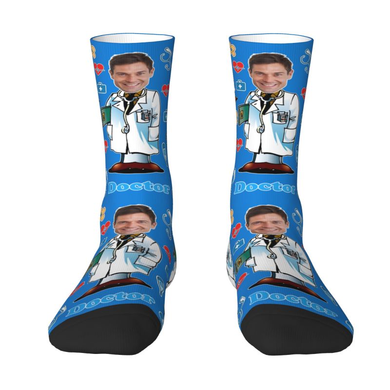 Doctor Custom Men Women Crew S - Dress Sock Men ulasan dan harga